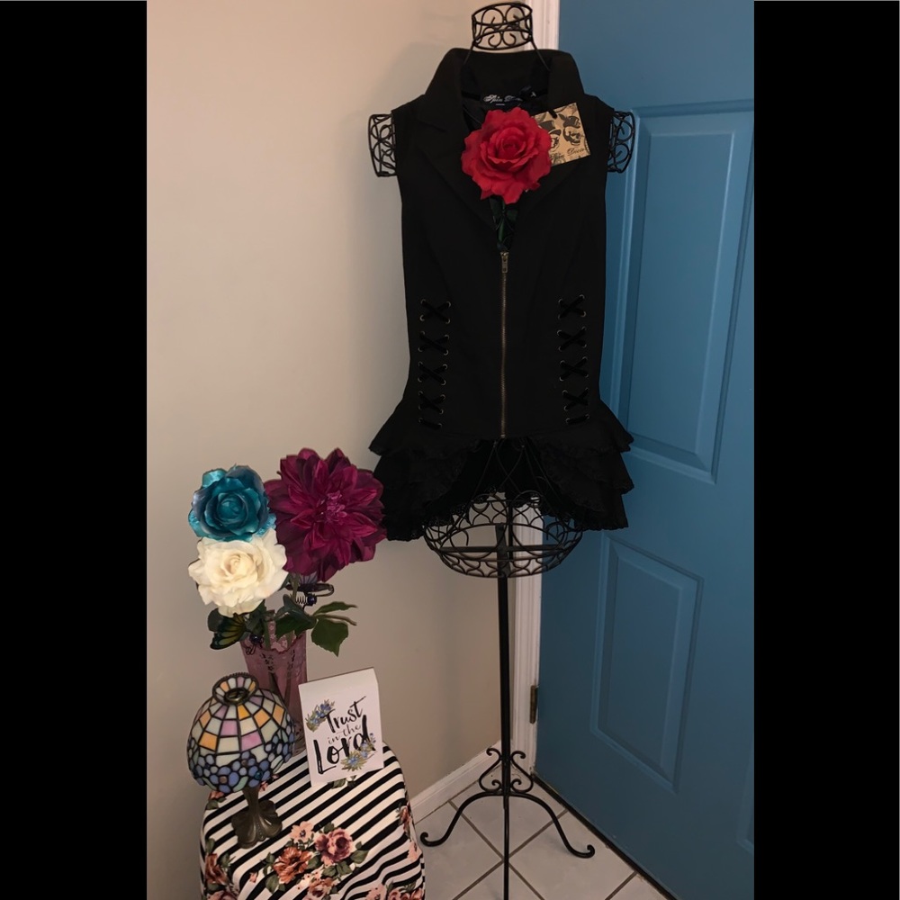 🌹Spin Doctor Goth Steampunk Corset Top Sz. XL 🌹